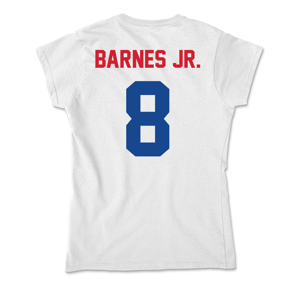 SMU - NCAA Football : Marcellus Barnes Jr. - Soft Style Women’s T-Shirt-1