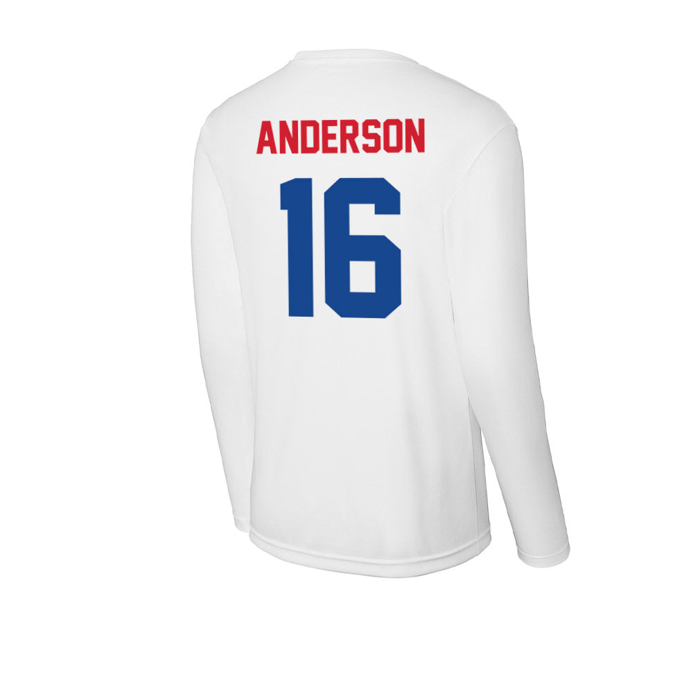 SMU - NCAA Football : Jakai Anderson - Activewear Long Sleeve T-Shirt-1
