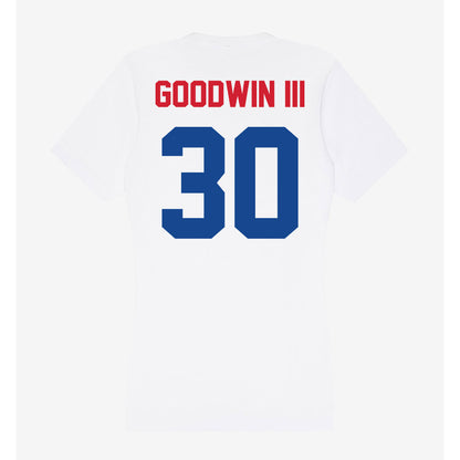 SMU - NCAA Football : Kenneth Goodwin III - Women's V-Neck T-Shirt-1