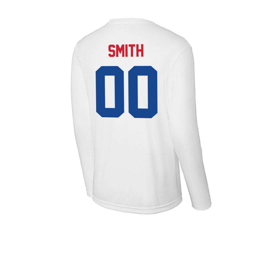 SMU - NCAA Football : Wyat Smith - Activewear Long Sleeve T-Shirt-1
