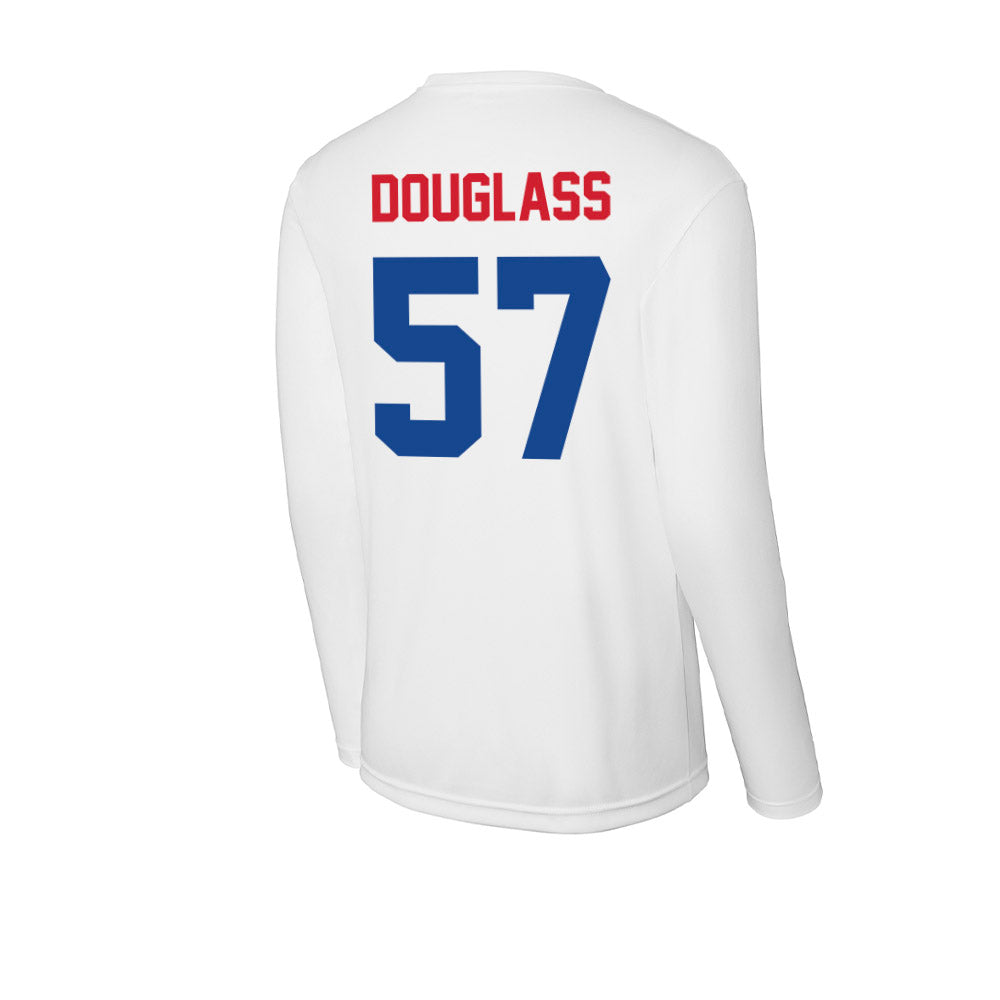 SMU - NCAA Football : Henry Douglass - Activewear Long Sleeve T-Shirt-1