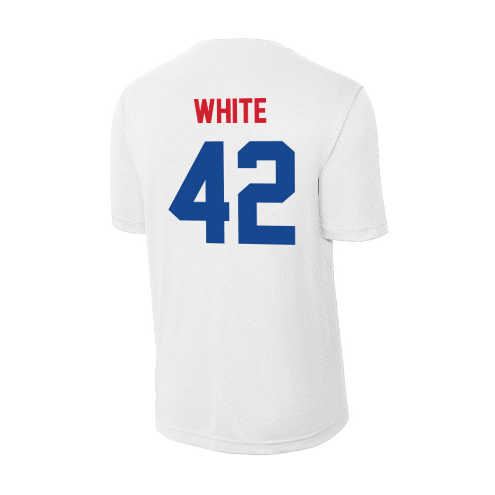 SMU - NCAA Women's Basketball : Roxy White - Activewear T-Shirt-1