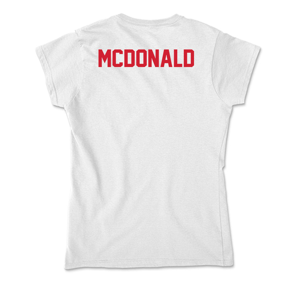 SMU - NCAA Men's Tennis : Noah McDonald - Soft Style Women’s T-Shirt-1