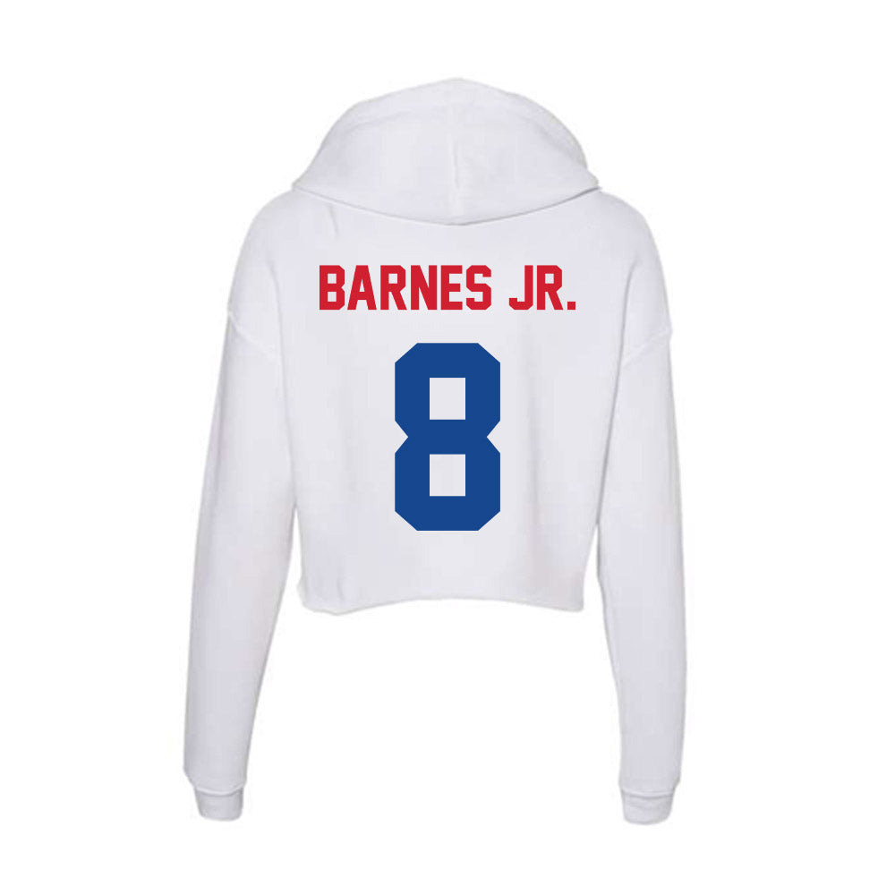 SMU - NCAA Football : Marcellus Barnes Jr. - Women's Crop Fleece Hoodie-1