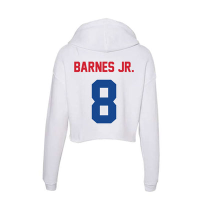 SMU - NCAA Football : Marcellus Barnes Jr. - Women's Crop Fleece Hoodie-1
