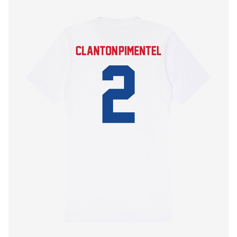 SMU - NCAA Men's Soccer : Ryan Clanton-Pimentel - Women's V-Neck T-Shirt-1
