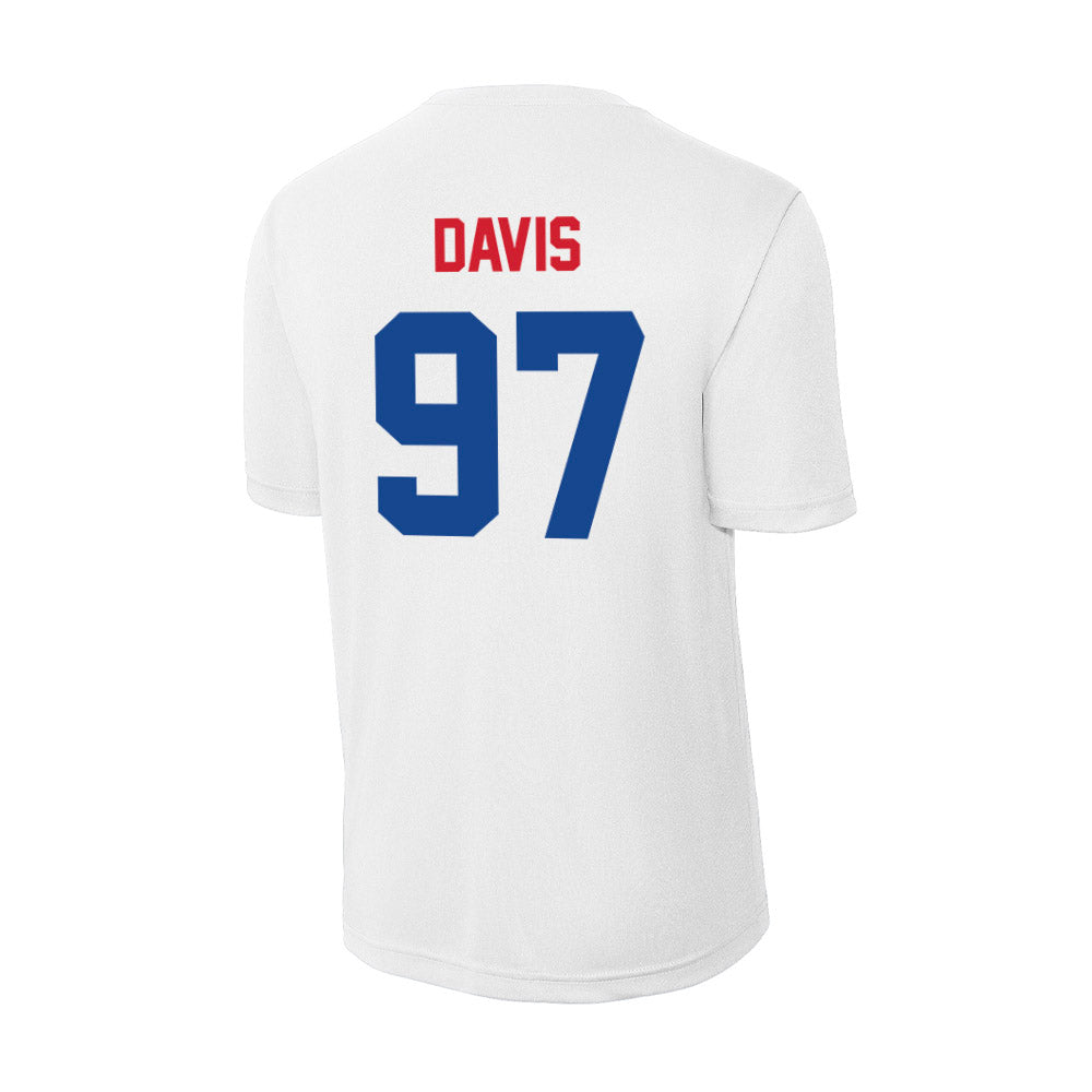 SMU - NCAA Football : Christian Davis - Activewear T-Shirt-1