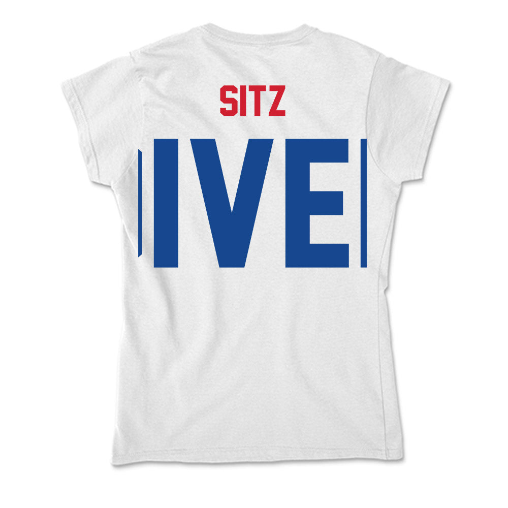 SMU - NCAA Men's Swimming & Diving : Luke Sitz - Soft Style Women’s T-Shirt-1