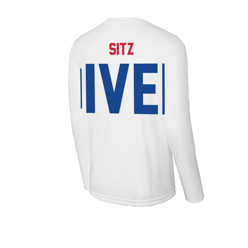 SMU - NCAA Men's Swimming & Diving : Luke Sitz - Activewear Long Sleeve T-Shirt-1
