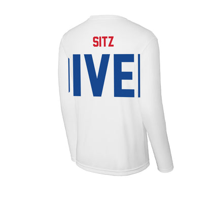 SMU - NCAA Men's Swimming & Diving : Luke Sitz - Activewear Long Sleeve T-Shirt-1
