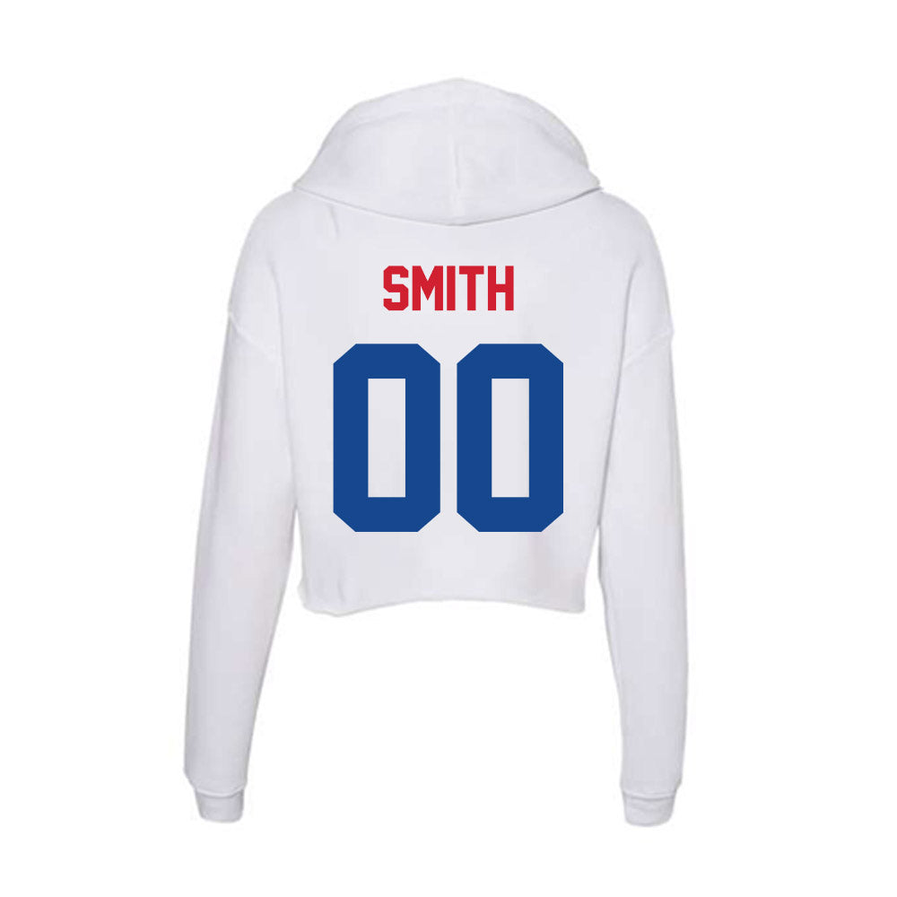 SMU - NCAA Football : Wyat Smith - Women's Crop Fleece Hoodie-1
