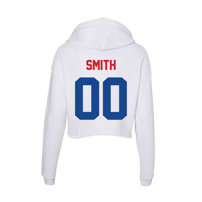 SMU - NCAA Football : Wyat Smith - Women's Crop Fleece Hoodie-1