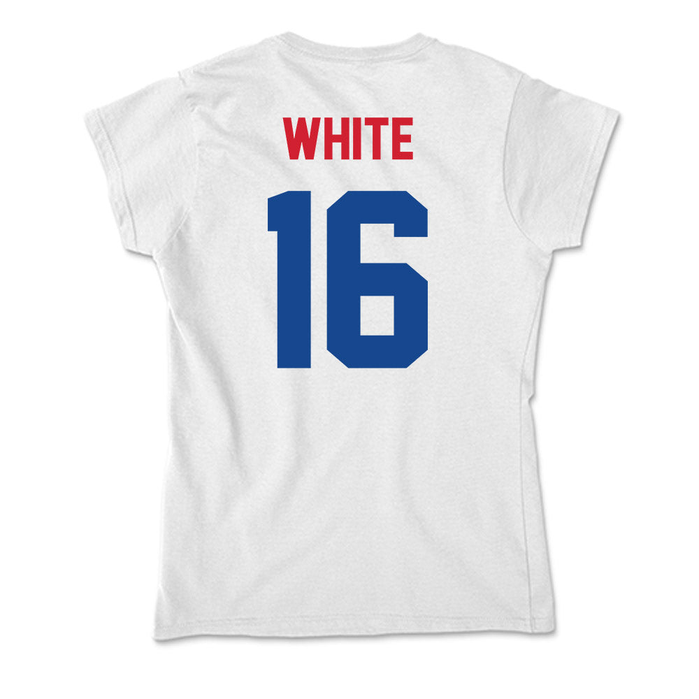 SMU - NCAA Football : Marques White - Soft Style Women’s T-Shirt-1
