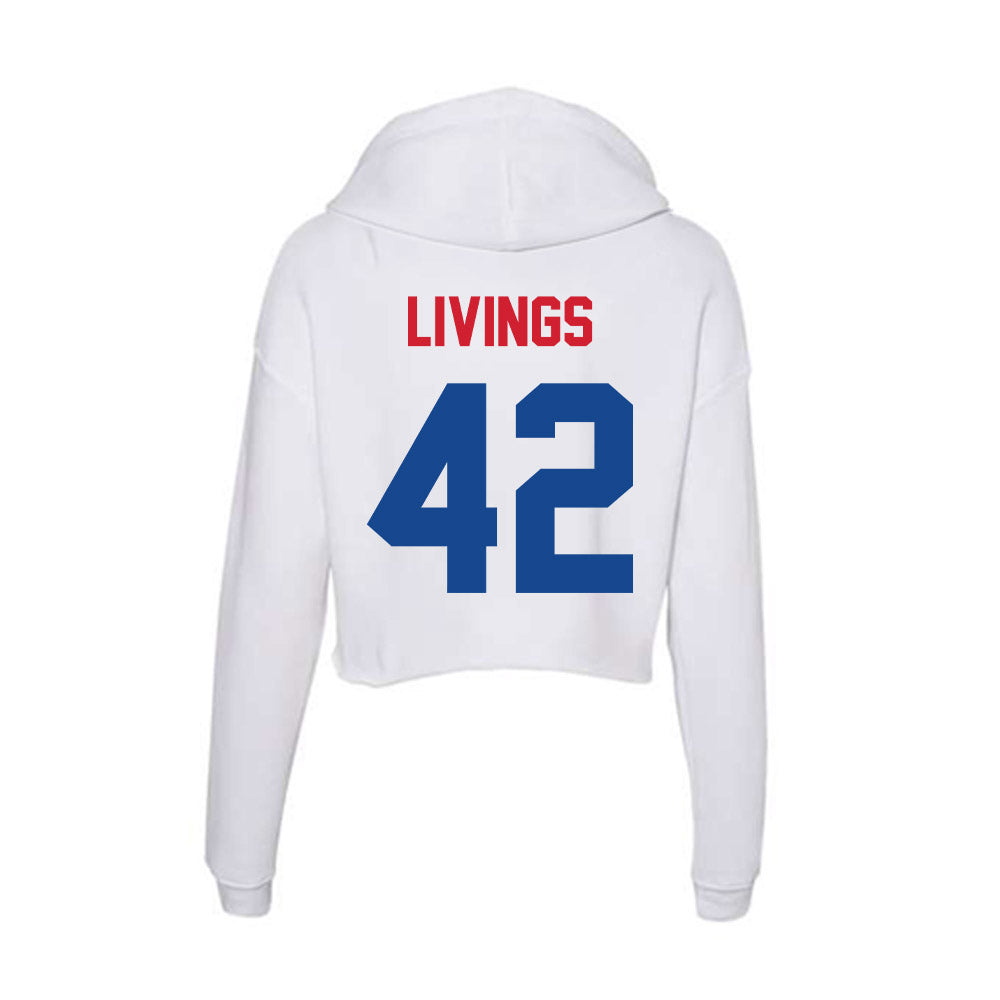 SMU - NCAA Women's Volleyball : Jadyn Livings - Women's Crop Fleece Hoodie-1