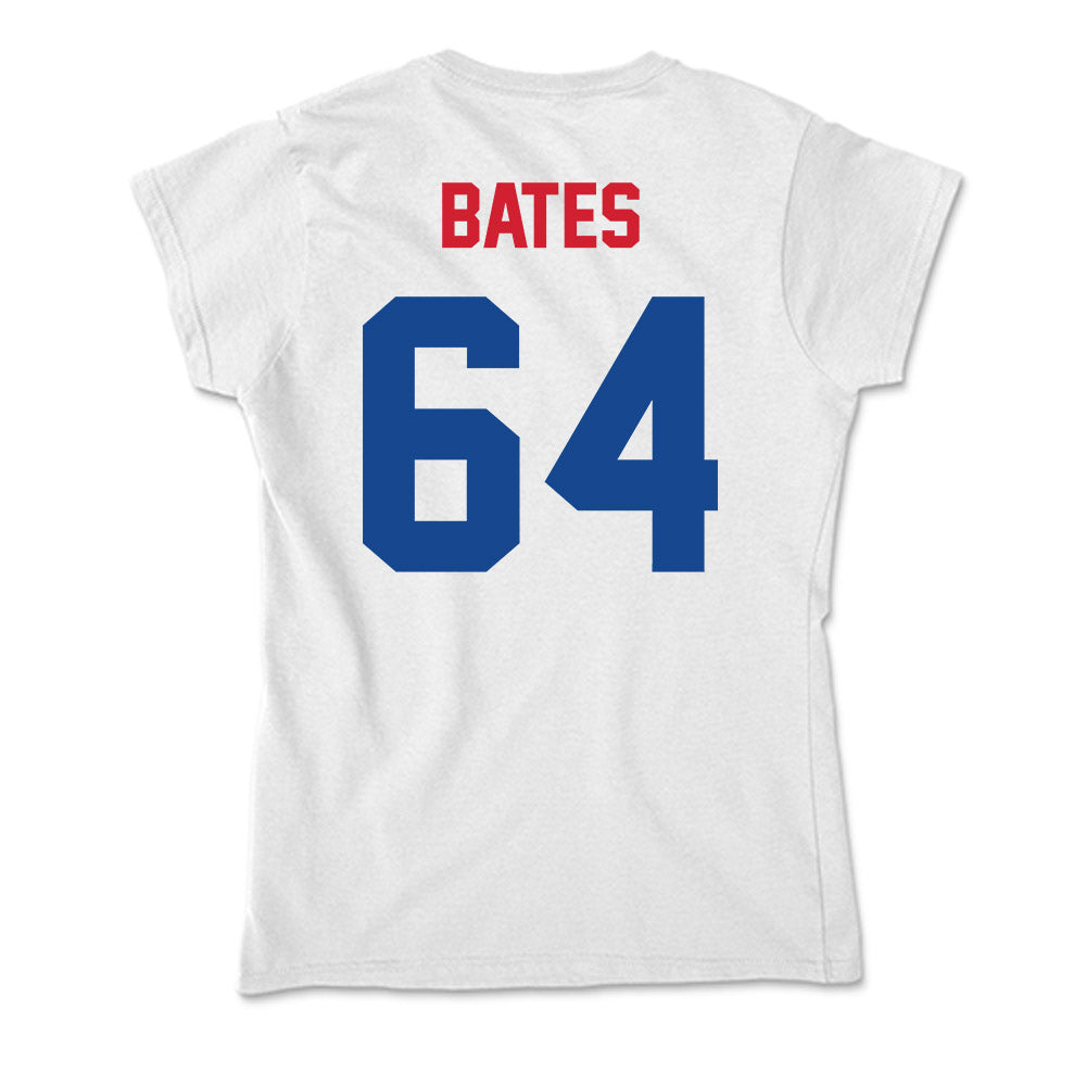 SMU - NCAA Football : Joshua Bates - Soft Style Women’s T-Shirt-1
