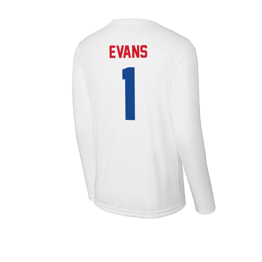 SMU - NCAA Men's Soccer : Jonathan Evans - Activewear Long Sleeve T-Shirt-1