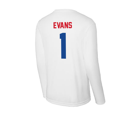 SMU - NCAA Men's Soccer : Jonathan Evans - Activewear Long Sleeve T-Shirt-1