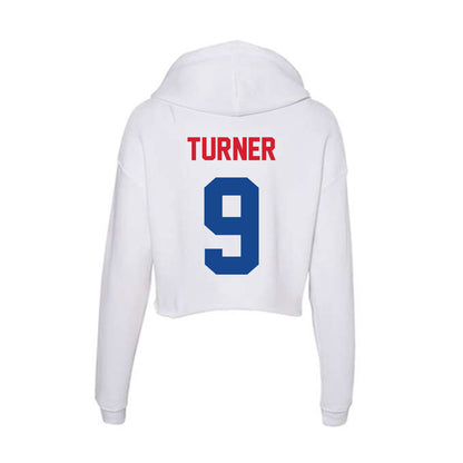 SMU - NCAA Football : Zachery Turner - Women's Crop Fleece Hoodie-1