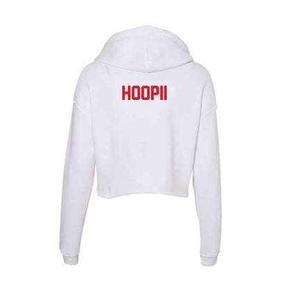 SMU - NCAA Football : Abel Hoopii - Women's Crop Fleece Hoodie-1