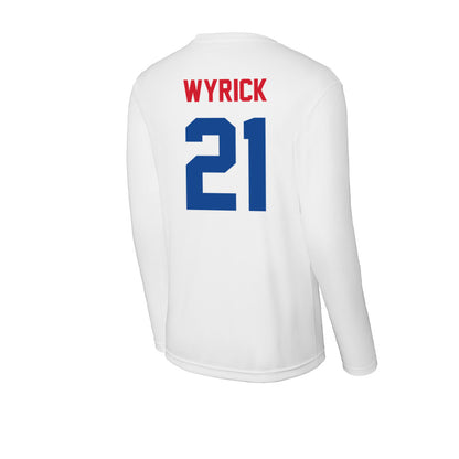 SMU - NCAA Football : Jimmy Wyrick - Activewear Long Sleeve T-Shirt-1
