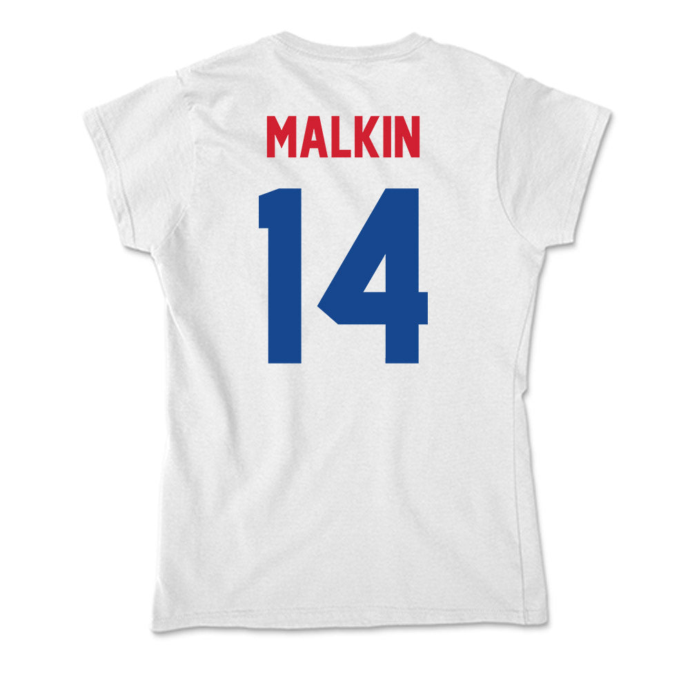 SMU - NCAA Women's Soccer : Amelia Malkin - Soft Style Women’s T-Shirt-1
