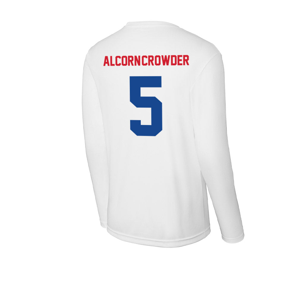 SMU - NCAA Football : Malcolm Alcorn-Crowder - Activewear Long Sleeve T-Shirt-1