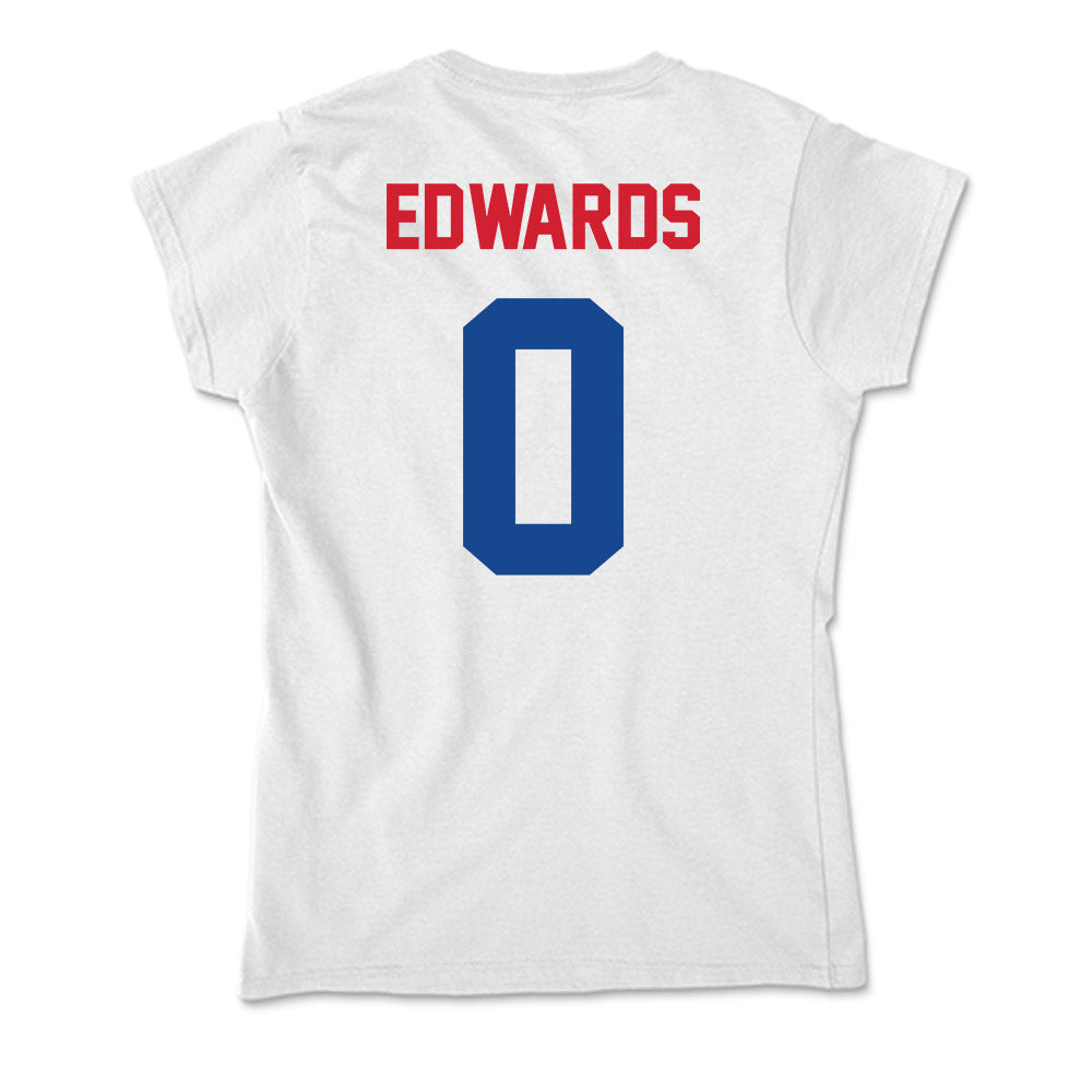 SMU - NCAA Men's Basketball : B.J. Edwards - Soft Style Women’s T-Shirt-1