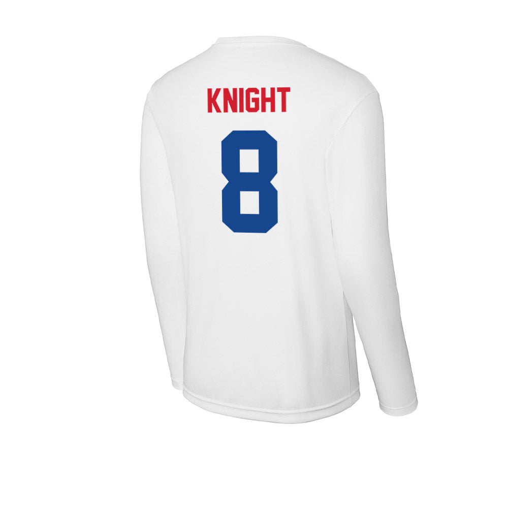 SMU - NCAA Football : Yamir Knight - Activewear Long Sleeve T-Shirt-1