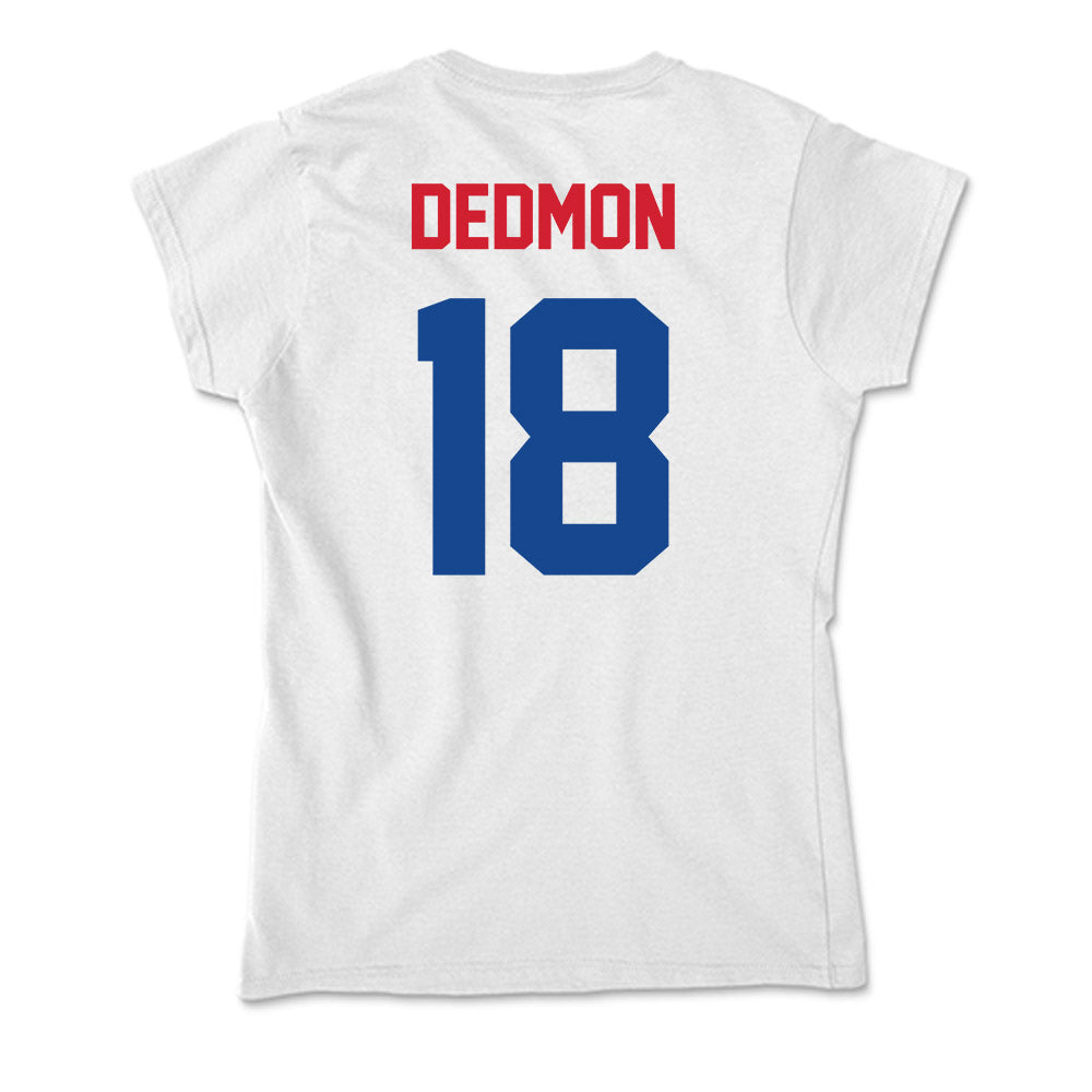 SMU - NCAA Women's Soccer : Ryann Dedmon - Soft Style Women’s T-Shirt-1