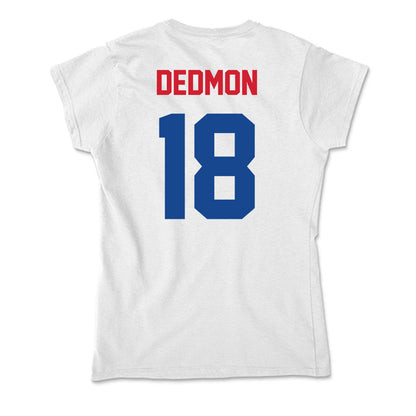 SMU - NCAA Women's Soccer : Ryann Dedmon - Soft Style Women’s T-Shirt-1