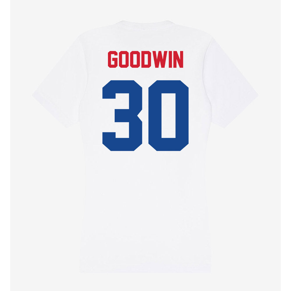 SMU - NCAA Football : Kenneth Goodwin - Women's V-Neck T-Shirt-1
