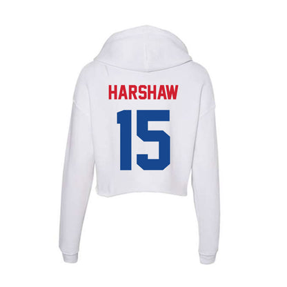 SMU - NCAA Men's Soccer : Nick Harshaw - Women's Crop Fleece Hoodie-1