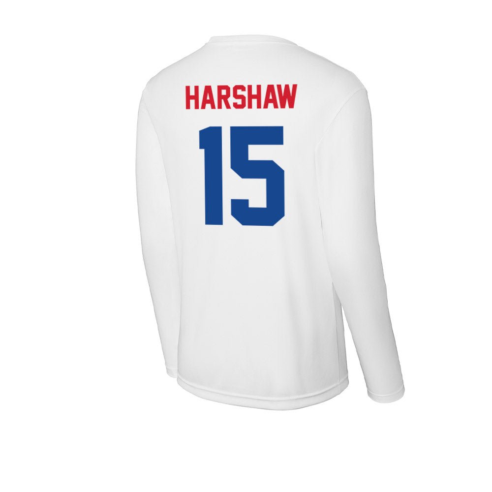 SMU - NCAA Men's Soccer : Nick Harshaw - Activewear Long Sleeve T-Shirt-1