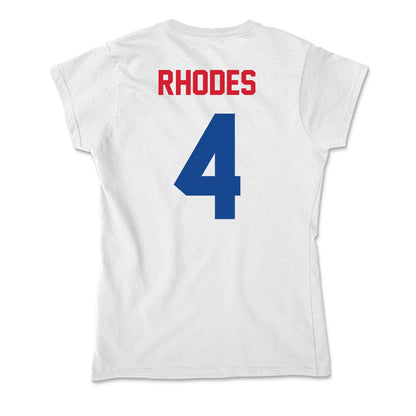 SMU - NCAA Football : Link Rhodes - Soft Style Women’s T-Shirt-1