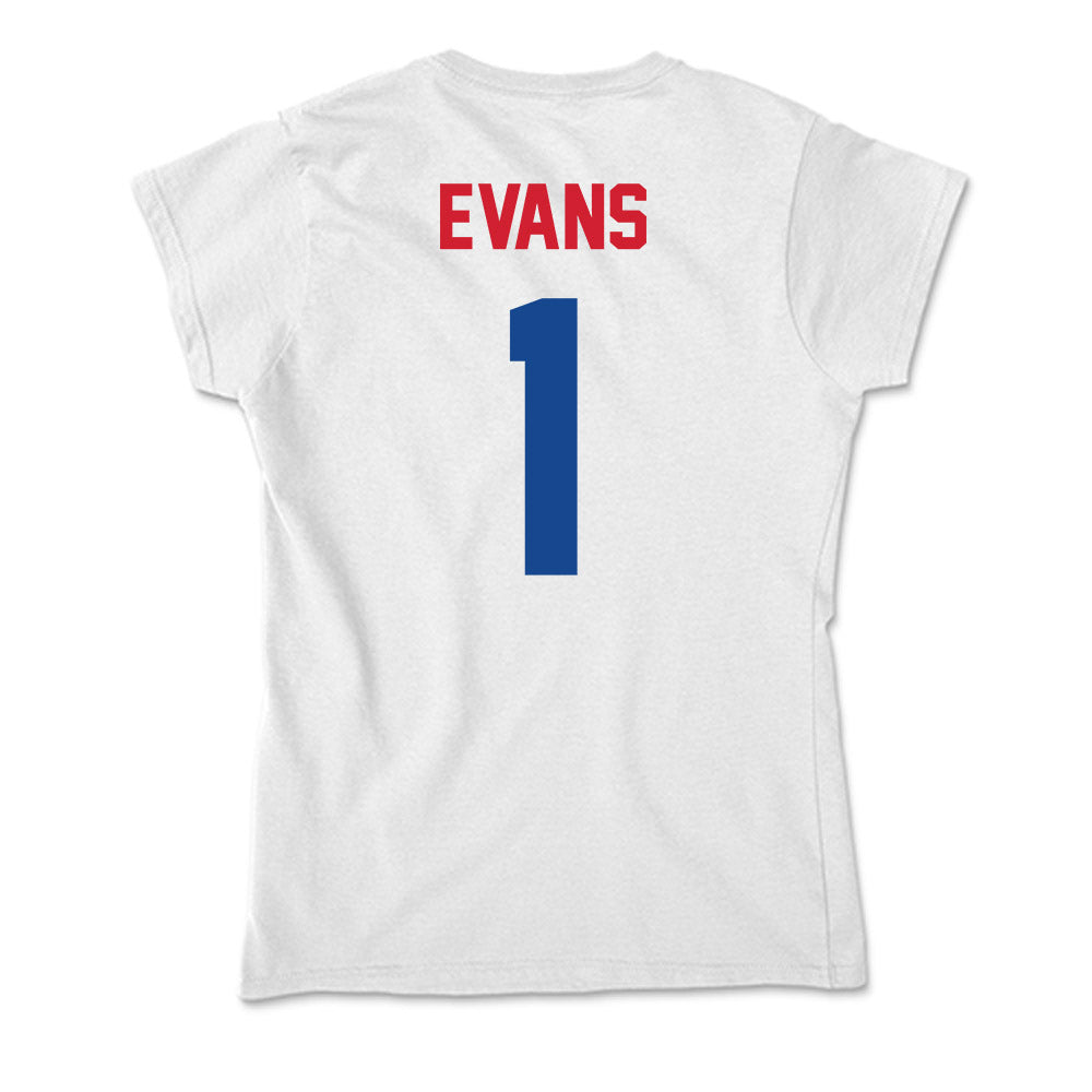 SMU - NCAA Men's Soccer : Jonathan Evans - Soft Style Women’s T-Shirt-1