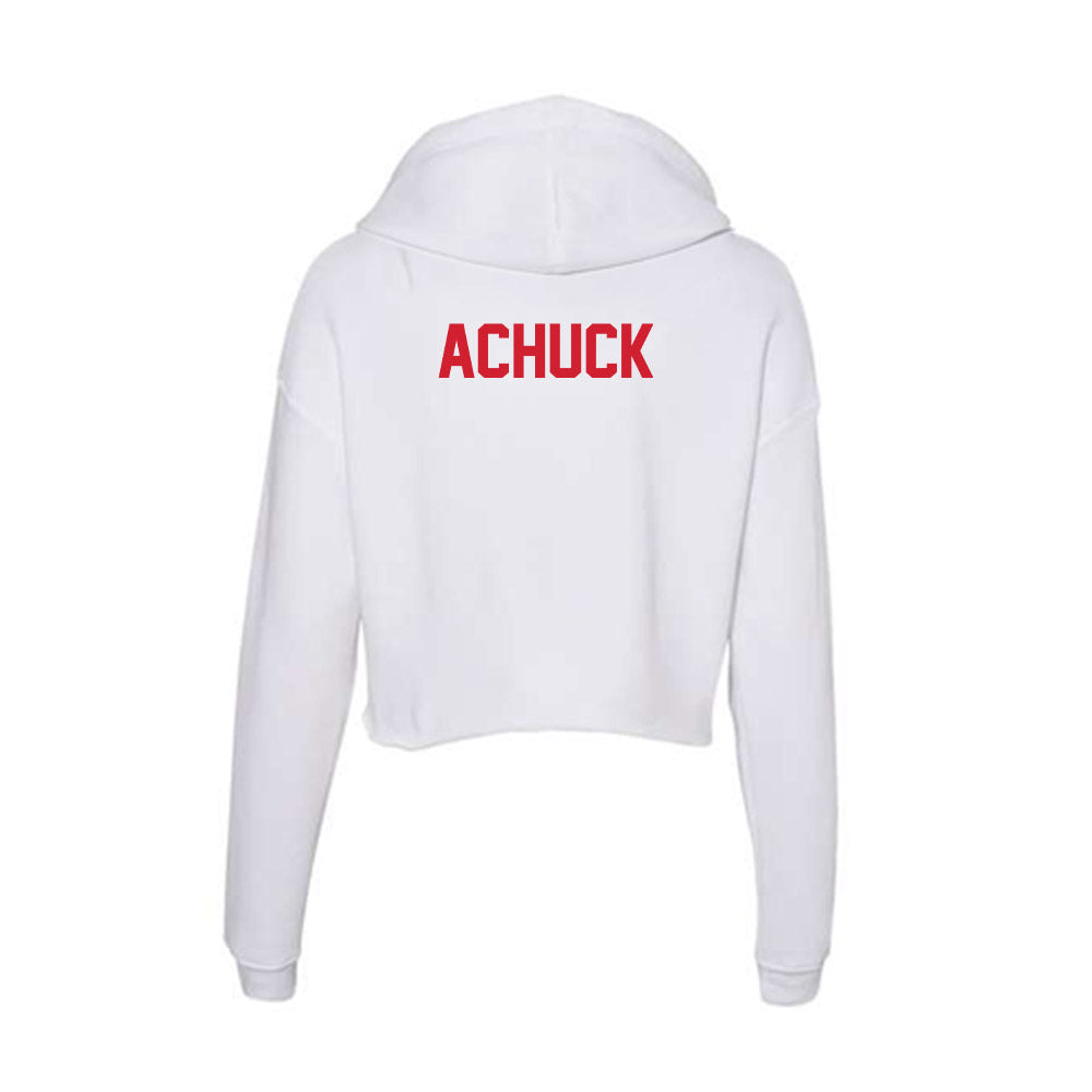 SMU - NCAA Equestrian : Greenley Achuck - Women's Crop Fleece Hoodie-1