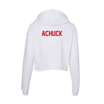 SMU - NCAA Equestrian : Greenley Achuck - Women's Crop Fleece Hoodie-1