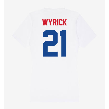 SMU - NCAA Football : Jimmy Wyrick - Women's V-Neck T-Shirt-1