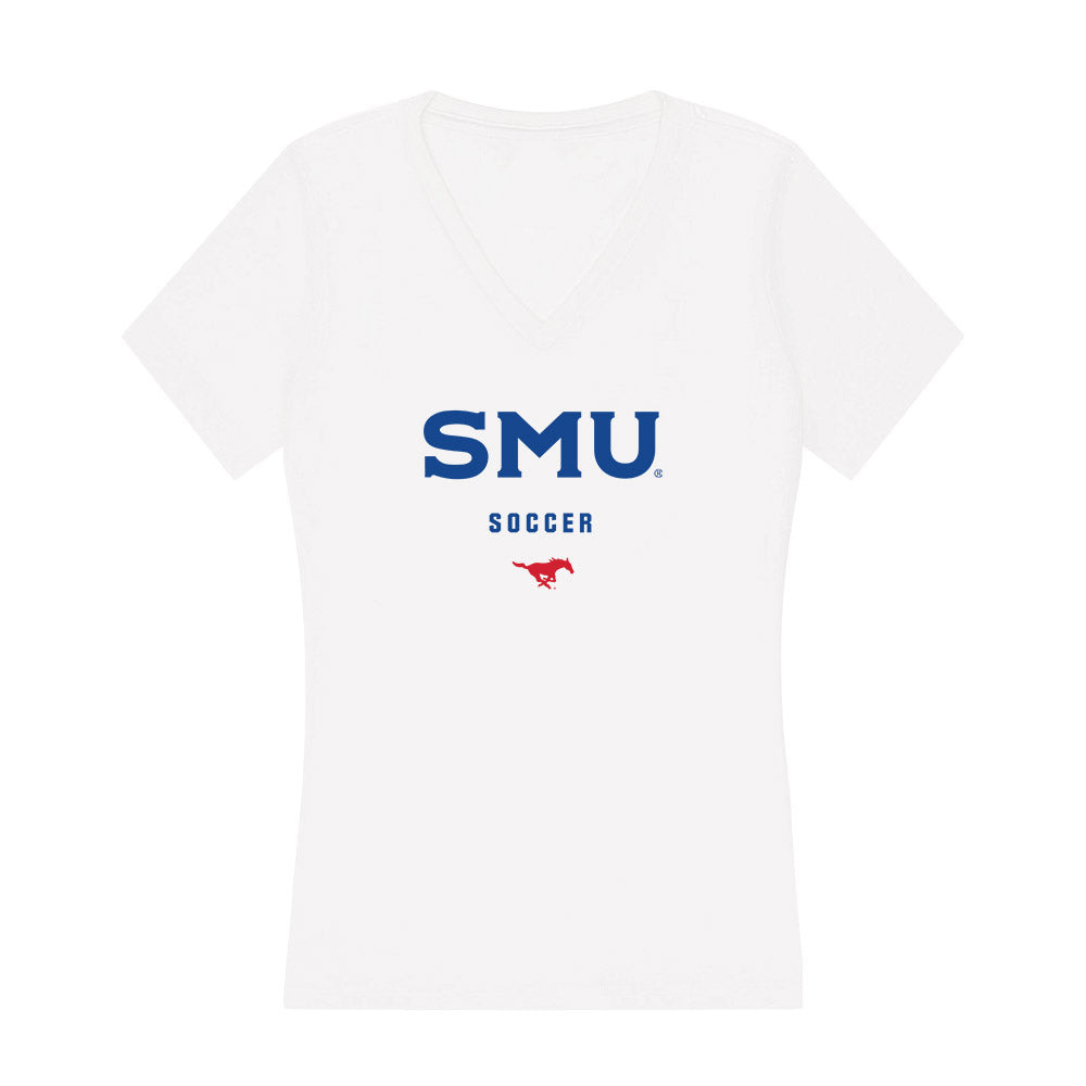 SMU - NCAA Men's Soccer : Dunes Nielsen - Women's V-Neck T-Shirt-0