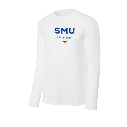 SMU - NCAA Women's Volleyball : Christa Wilburn - Activewear Long Sleeve T-Shirt-0
