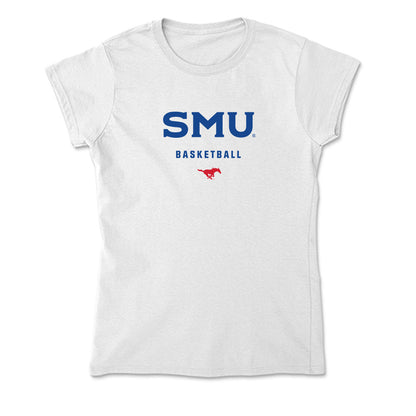 SMU - NCAA Men's Basketball : Rowan Brumbaugh - Soft Style Women’s T-Shirt-0