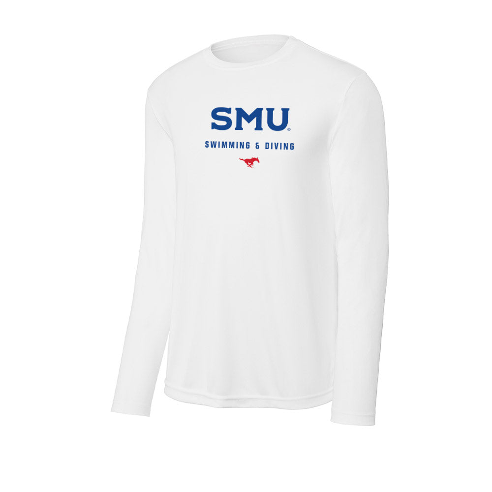 SMU - NCAA Men's Swimming & Diving : Luke Sitz - Activewear Long Sleeve T-Shirt-0