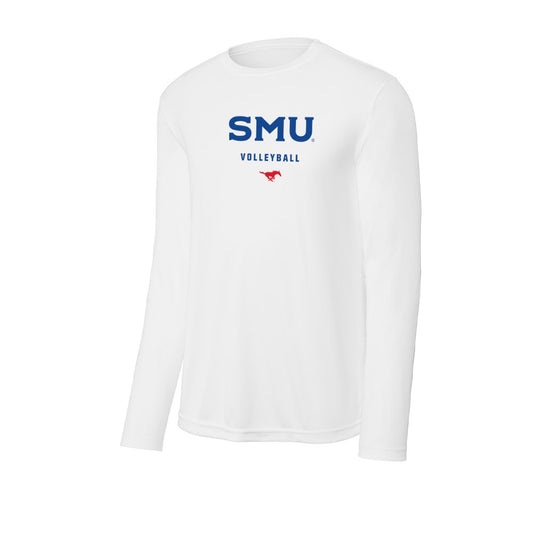 SMU - NCAA Women's Volleyball : Christa Wilburn - Activewear Long Sleeve T-Shirt-0