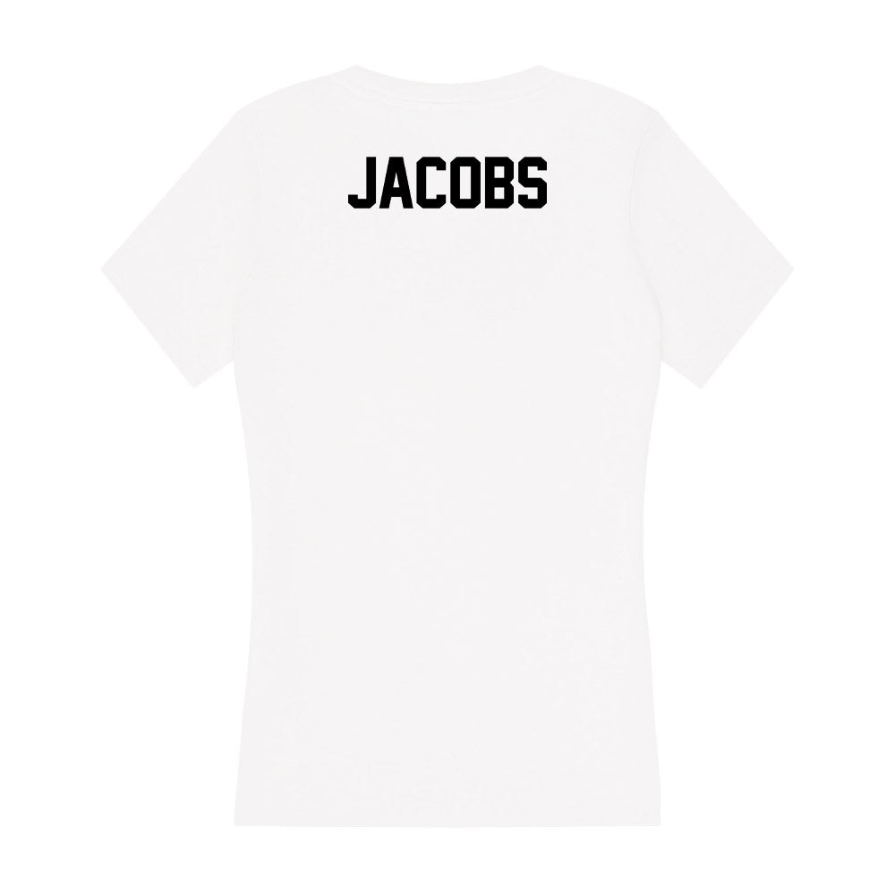 Centre College - NCAA Women's Swimming & Diving : Abigail Jacobs - Women's V-Neck T-Shirt-1