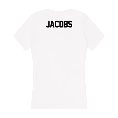 Centre College - NCAA Women's Swimming & Diving : Abigail Jacobs - Women's V-Neck T-Shirt-1