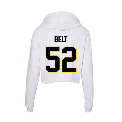 Centre College - NCAA Men's Lacrosse : Owen Belt - Women's Crop Fleece Hoodie-1