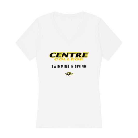Centre College - NCAA Men's Swimming & Diving : Hamza Hosny - Classic Shersey Women's V-Neck T-Shirt-0