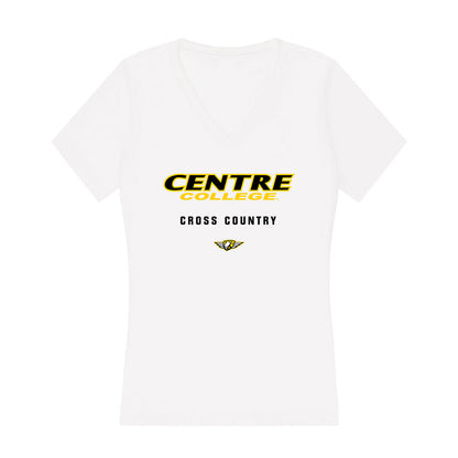 Centre College - NCAA Men's Cross Country : Jackson Luskin - Women's V-Neck T-Shirt-0