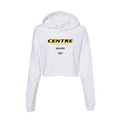 Centre College - NCAA Women's Soccer : Ella Mann - Women's Crop Fleece Hoodie-0