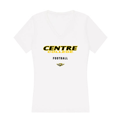 Centre College - NCAA Football : Deuce Johnson II - Classic Shersey Women's V-Neck T-Shirt-0